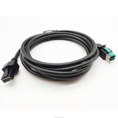 12V 24V संचालित यूएसबी प्रिंटर केबल 12V से 2X48P 1M-5M UL20276
