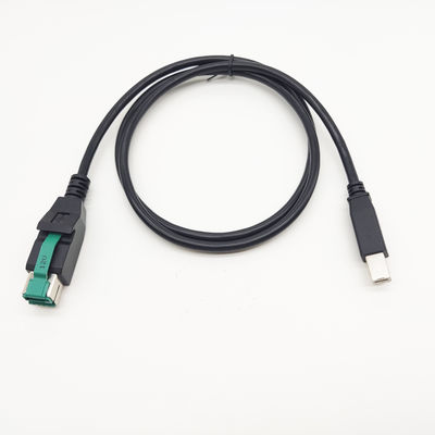 24V से यूएसबी-बी पुरुष और होसिडेन प्लग संचालितयूएसबी केबल 12V 24V