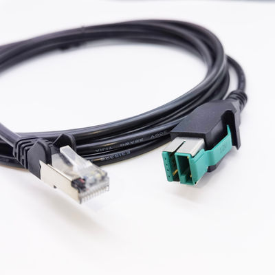 कंप्यूटर टैबलेट के लिए 1m 1.5m 12V 24V पावरड यूएसबी केबल पुरुष से आरजे45